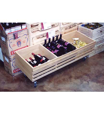 Mobile Wine Bunk 48"L x 17.5"W x 9"H