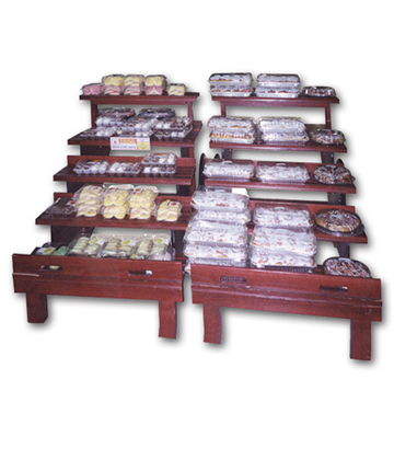 Bakery Display Cart 72"L x 40"W x 33"H