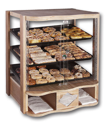 Wave Counter Top Pastry Case  28"L x 23"W x 32"H