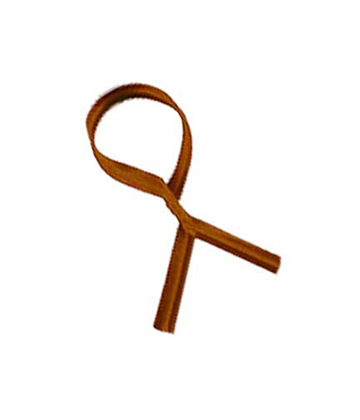 Plain Paper Brown Twist Ties 4"L