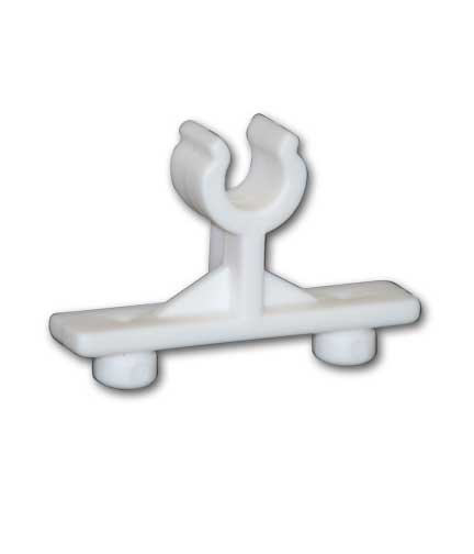 Saddle Clip for mounting Pricing Overlay 1.5"L x .3125"W x 1"H
