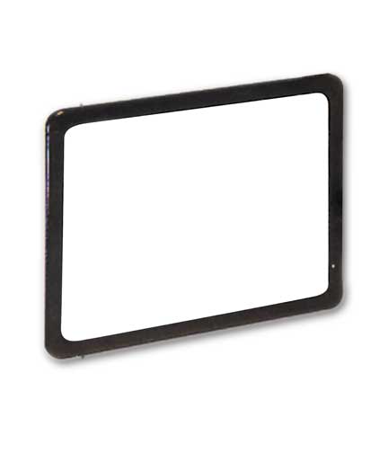 Black Plastic Sign Frame 11"L x 7"H