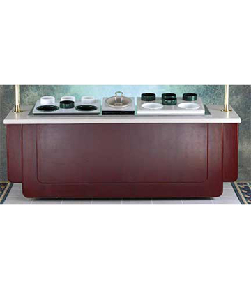 Portable Steam or Cold Buffet 97"L x 33"W x 34.5"H