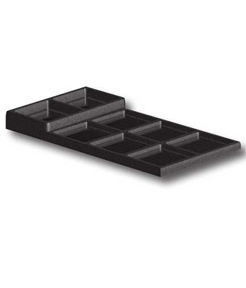 ABS Produce Eight Compartment Tray 48"L x 24"W x 6"H