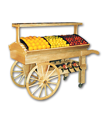 Produce Cobblers Cart 84"L x 43"W x 40"H