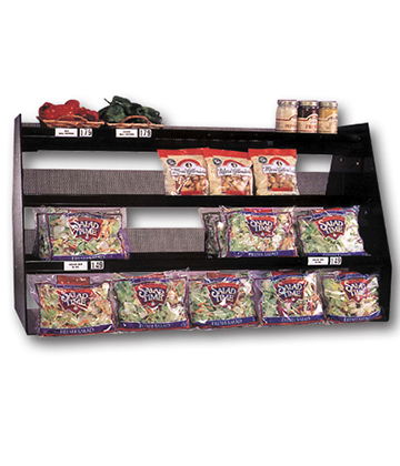 Produce Maximizer with 3 Shelves & Clear Sides