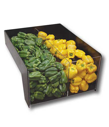 Clear Front Mesclun Riser Bin 24"L x 35"W x 20"H