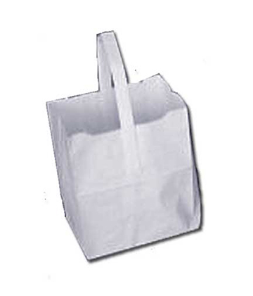 Produce White Paper Tote Bag 7 Lb.
