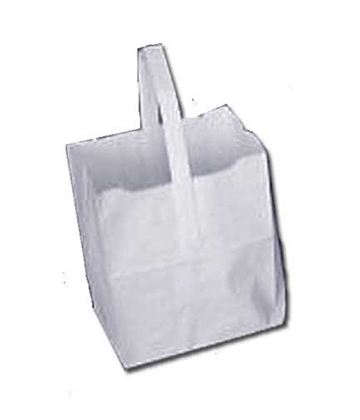 Produce White Paper Tote Bag 10 Lb.