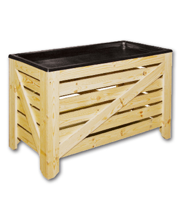 Produce Wood Orchard Bin Extender 72"L x 12"W x 32"H