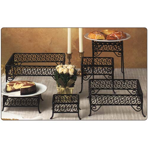 Wrought Iron Square Pedestal Set of 6