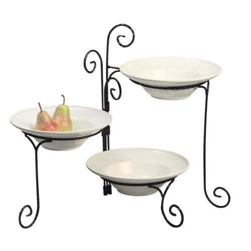Wrought Iron 3-Tier Stand