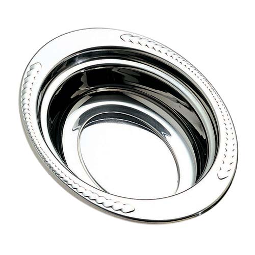 Stainless Steel Oval Pan 13.125"L x 8.875"W x 2.5"D