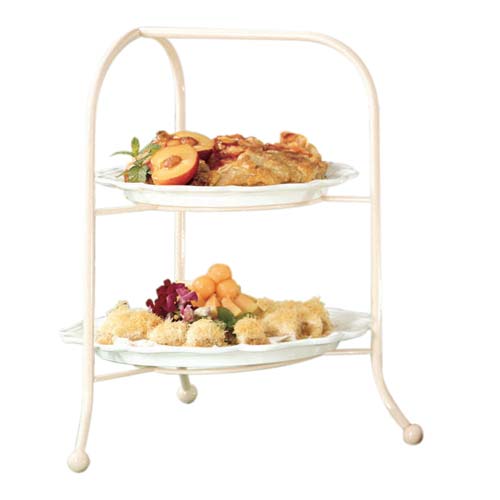 Wire 2-Tier Plate Stand 20"H x 15.5"W