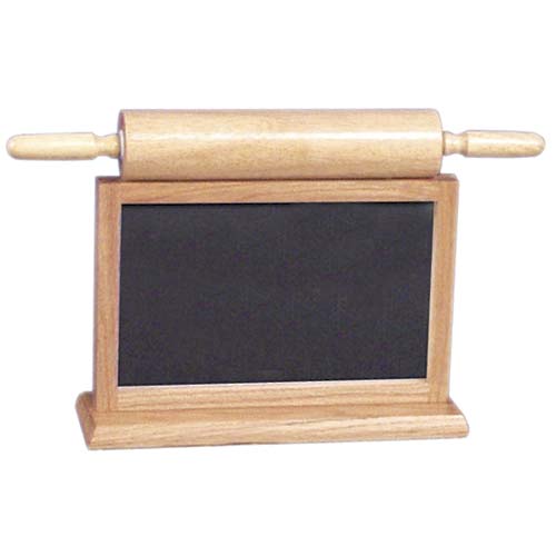 Rolling Pin Chalkboard Wood Framed with T-base 18"L x 4"W x 11.5"H