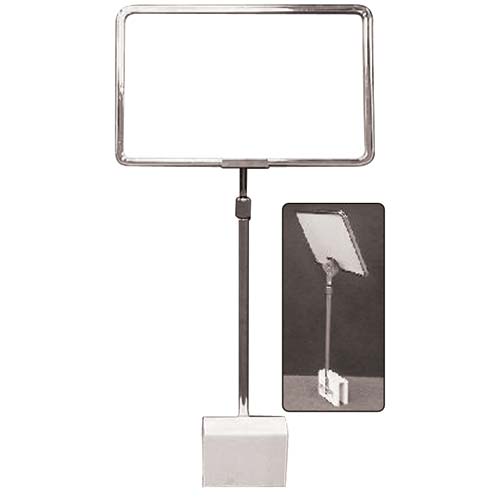 Metal Sign Frame with Adjustable Height Stem & Mounting Clamp 11