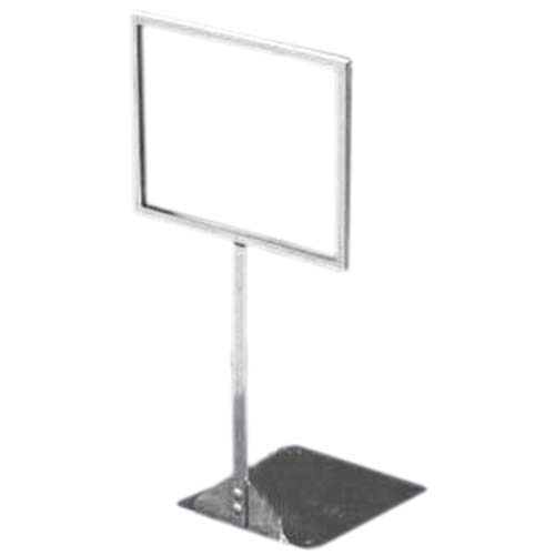 Chrome Sign Frame with Shovel Base 7"L x 5.5"H