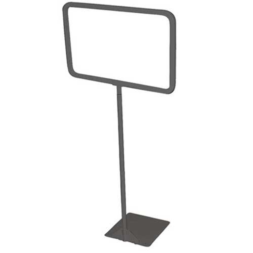 Metal Sign Frame Rigid Stem 11"W x 7"H x 16"H