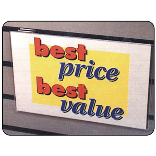 Sign Holder Slatwall Style Mount 11"L x 7"H