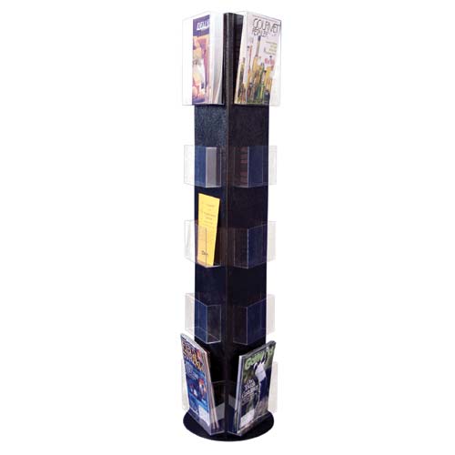 Floor Stand Rotating 15 Pocket Literature Holder