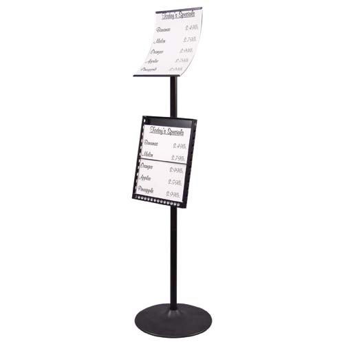 Curved Literaure Floor Stand 57"H