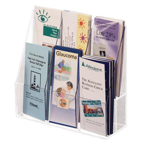 Clear Brochure Holder 2-Tier