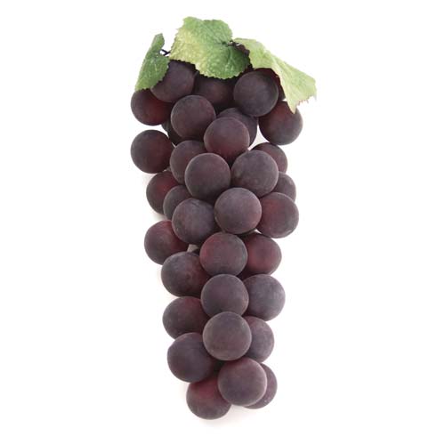 Jumbo Burgandy Grape Cluster Replica 13"