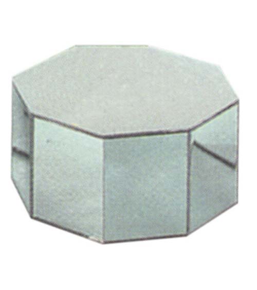 Mirror Octagon Boxes 12"dia x 6"H