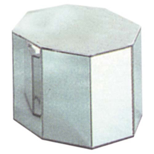 Mirror Octagon Boxes 12"dia x 9"H