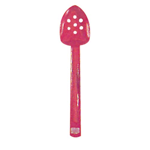 Red Slotted Serving Spoon 12"L