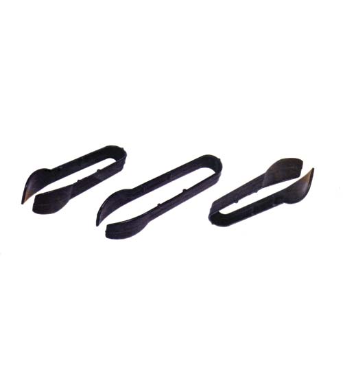 Black ABS Tongs 4.5"L