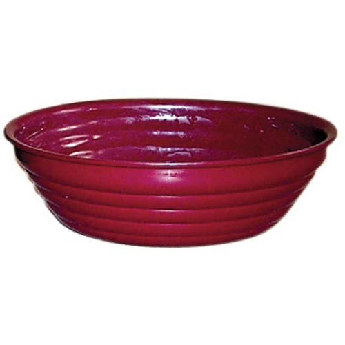 Maroon Ribbed Deli Bowl 11"Dia. x 3"H