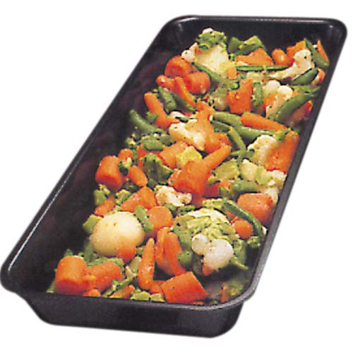 Black One-Half Size Market Pan  20"L x 8"W x 2"H