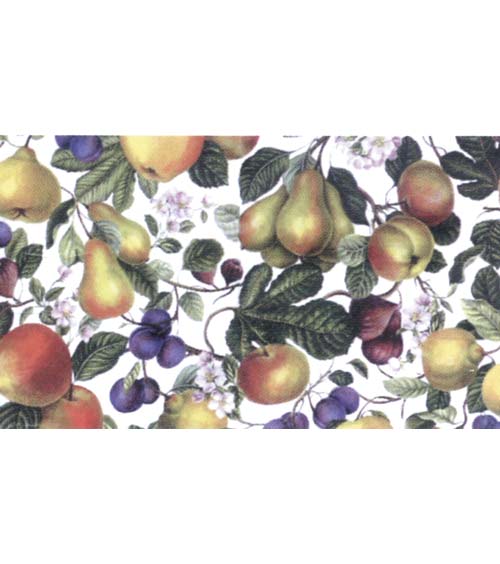 Designer Fruit & Leaves Dinner Napkins 20" x 20"