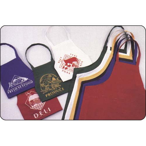 Bib Apron Permanent Press Red 28"W x 36"L