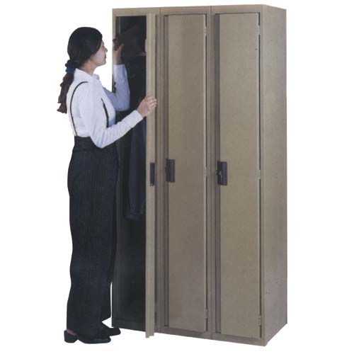 Single Full Coat Locker 12"L x 18"W x 72"H