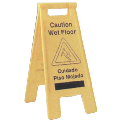 Floor Sign, "Wet Floor" & "Cuidado Piso Mojado"