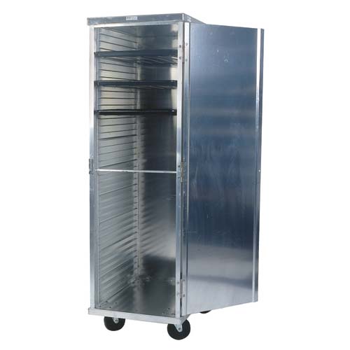 61936-CD Enclosed Mobile Transport Bakery Rack With Clear Door 21"L x