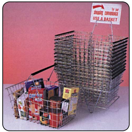 Shopping Basket, Wire 20"L x 13.5"W x 10"H