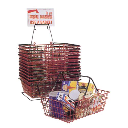 Black Shopping Basket 19"L x 13"W x 7"H