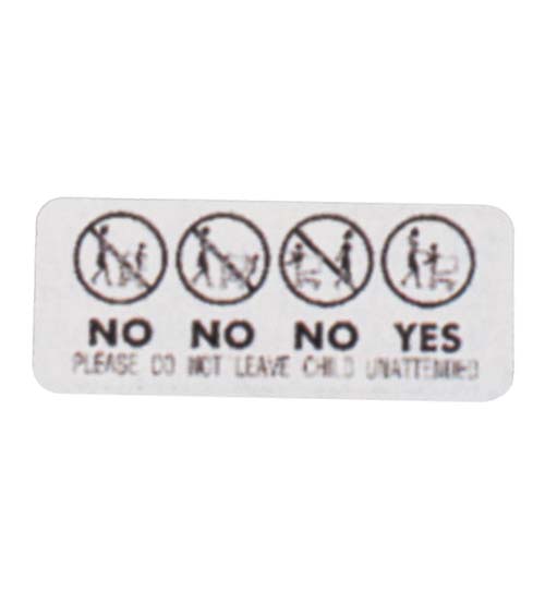 Shopping Cart Accessory Safety Sign