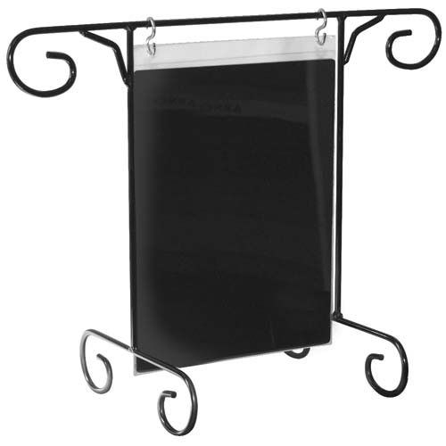 Scroll Metal Sign Holder