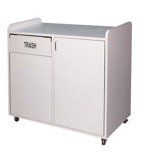Trash Receptacle Storage Unit Combo 38"L x 19"W x 46"H