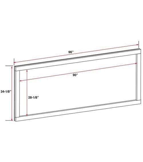 Wood Sign Frame 96"L X 35"H