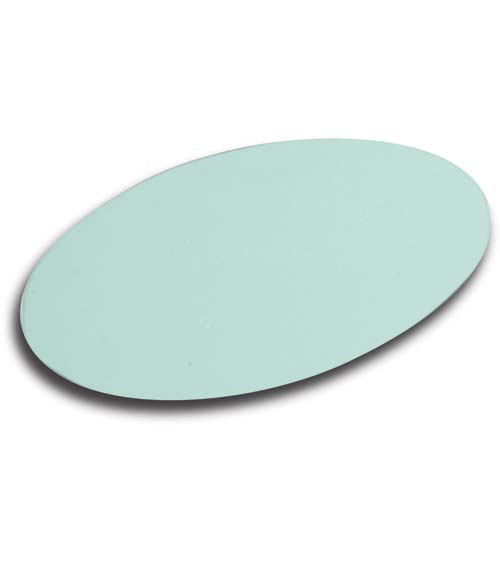 Green Acrylic Oval Platter 10"L x 8"W
