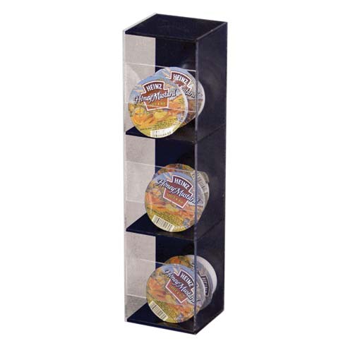 Small Condiment Shelf Display 3.5"Sq. x 15"H