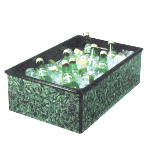 Collapsible Grass Ice Bin 20"L x 12"W x 6"H