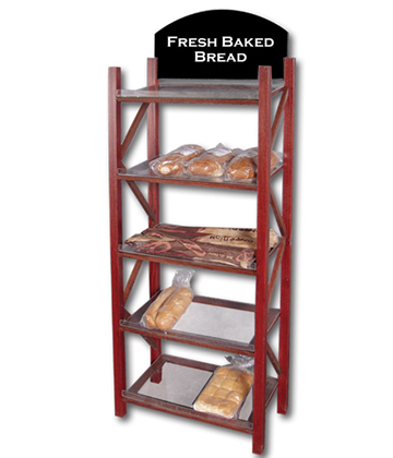 Bakery Promotional Bread Rack 36L x 20"W x 48H