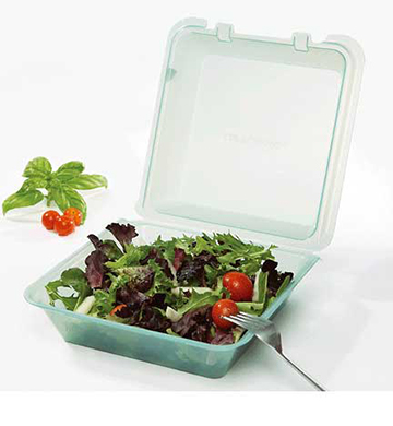 Recyclable To-Go Container 9" Sq. x 3.5"D