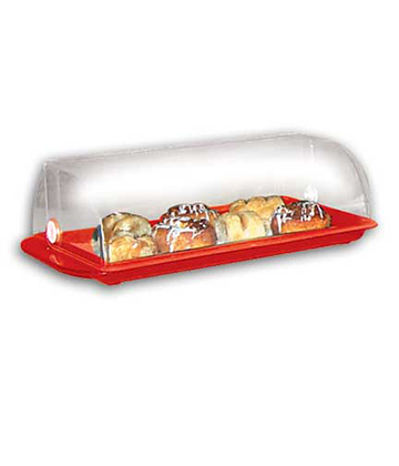 Red Roll Top Dry Sampling Tray 12"L x 7"W x 4"H